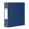 Папка на 2 кольцах, ПРОЧНАЯ, картон/ПВХ, BRAUBERG "Office", СИНЯЯ, 75 мм, до 500 листов, 271845 - фото 13113758