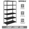 Стеллаж металлический BRABIX "ГРАФИТ MS KD-195/50-6", лофт, 1950х1000х500 мм, 6 полок, 291273, S240BR245693 - фото 13114529