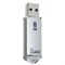 Флеш-диск 8 GB, SMARTBUY V-Cut, USB 2.0, металлический корпус, серебристый, SB8GBVC-S - фото 13124178