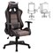 Кресло компьютерное BRABIX "GT Racer GM-100", две подушки, ткань, экокожа, черное/коричневое, 531819 - фото 13125832