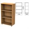 Шкаф (стеллаж) "Монолит", 740х390х1250 мм, 2 полки, цвет бук бавария, ШМ51.1 - фото 13133167