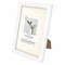 Рамка 21х30 см с паспарту 13х18 см небьющаяся, багет 26 мм МДФ, BRAUBERG "Ambassador", белая, 391366 - фото 13284792