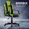 Кресло компьютерное BRABIX "Stripe GM-202", экокожа, черное/зеленое, 532511 - фото 13383791