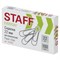 Скрепки STAFF "EVERYDAY", 22 мм, металлические, 100 шт., в картонной коробке, Россия, 220302 - фото 13552170