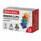 Зажимы для бумаг BRAUBERG, КОМПЛЕКТ 12 шт., 19 мм, на 60 листов, цветные, картонная коробка, 224470 - фото 13552225