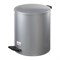 Ведро мусорное с педалью 15 литров, УСИЛЕННОЕ, серое, оцинкованная сталь, ТИТАН - фото 13555737
