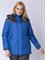 Куртка зимняя женская Сакрин (тк.Дюспо,80), васильковый/т.серый - фото 13566016