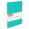 Бизнес-тетрадь на гребне А5 148x218 мм, BRAUBERG "Office PRO", под кожу, клетка, 80 л., бирюзовая, 111043 - фото 13588538