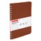 Бизнес-тетрадь на гребне А5 148x218 мм, BRAUBERG "Office PRO", под кожу, клетка, 80 л., коричневая, 111044 - фото 13588539