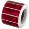 Пломбы самоклеящиеся номерные, КОМПЛЕКТ 1000 шт. (рулон), длина 66 мм, ширина 22 мм, КРАСНЫЕ, 609667 - фото 13622032