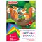 Цветная бумага А4 газетная, 32 листа, 8 цветов, на скобе, ПИФАГОР, 200х280 мм, "Белочки", 115485 - фото 13642071