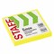 Блок самоклеящийся (стикеры), STAFF НЕОНОВЫЙ, 76х76 мм, 100 листов, желтый, 115584 - фото 13642108