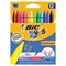 Мелки пластиковые BIC "Plastidecor", 12 цветов, ультрапрочные, круглые, картонная упаковка, подвес, 945764 - фото 13643059