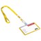 Бейдж школьника горизонтальный (55х90 мм), на ленте со съемным клипом, ЖЕЛТЫЙ, BRAUBERG, 235764 - фото 13643276