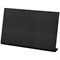 Табличка меловая настольная А4 (21x29,7 см), L-образная, горизонтальная, ПВХ, ЧЕРНАЯ, BRAUBERG, 291291 - фото 13643785