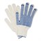Перчатки хлопчатобумажные, КОМПЛЕКТ 5 ПАР, 7 класс, 65-67 г, 216 текс, ПВХ точка, LAIMA "ПРОФИ" XL, БЕЛЫЕ, 604472 - фото 13644846