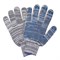 Перчатки хлопчатобумажные, КОМПЛЕКТ 5 ПАР, 10 класс, 50-52 г, 133 текс, ПВХ-точка, LAIMA ЛЮКС 2, СЕРЫЕ, 604474 - фото 13644848