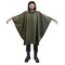 Дождевик-пончо хаки на кнопках многоразовый с ПВХ покрытием и мешком для хранения ГРАНДМАСТЕР, 610882 - фото 13645497