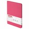 Бизнес-тетрадь на гребне А5 148x218 мм, BRAUBERG "Office PRO", под кожу, клетка, 80 л., розовая, 111042 - фото 13694809