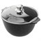 Кастрюля 4 л с жаропрочной крышкой 24 см, антипригарное покрытие, МЕЧТА "Гранит Black", 44802 - фото 13701574