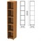Шкаф (стеллаж) "Фея", 370х370х2000 мм, 4 полки, цвет орех милан, КФ15.5 - фото 13749697