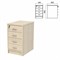 Тумба приставная "Арго", 440х600х760 мм, 4 ящика, замок, ясень шимо (КОМПЛЕКТ) - фото 13751043