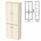 Шкаф закрытый "Арго", 770х370х2000 мм, ясень шимо (КОМПЛЕКТ) - фото 13751046
