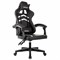 Кресло компьютерное BRABIX "Shooter GM-123", 2 подушки, экокожа, черное/белое, 533191 - фото 13767912