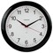 Часы настенные TROYKATIME (TROYKA) 11100112, круг, белые, черная рамка, 29х29х3,5 см - фото 13768768