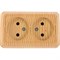 Двухместная розетка UNIVERSAL Олимп - фото 14760473