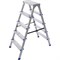 Двухсторонняя алюминиевая стремянка STAIRS AS205 - фото 14766638
