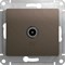 Проходная tv розетка Systeme Electric Glossa - фото 14795226