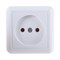 Одноместная розетка Кунцево-Электро ОПТИМА РА10-375 - фото 14806935