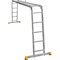 Алюминиевая двухсекционная шарнирная лестница Алюмет Серия Т4 - фото 14808780