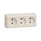 Трехместная розетка Generica РС23-2-ОК, ОКТАВА - фото 14822073