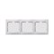 Горизонтальная трехместная рамка Generica КВАРТА - фото 14880280