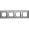 4-местная рамка Metronex Roma Silver - фото 14912636