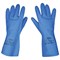 Перчатки нитриловые SCAFFA "Практик", хлопчатобумажное напыление, КЩС-1, размер 11, XXL (экстра большой), синие, 00-01017724 - фото 14931737