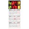 Календарь квартальный на 2026 г., 3 блока, 3 гребня, бегунок, офсет, BRAUBERG, "Фрукты", 116775 - фото 14939039