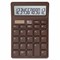 Калькулятор настольный BRAUBERG CH-12-BR (153х103 мм),12 разрядов, двойное питание, коричневый, 272961 - фото 14975378