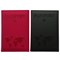 Обложка для паспорта НАБОР 2 штуки, экокожа soft-touch, черная/малиновая, STAFF, 238767 - фото 14977876