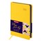 Ежедневник датированный 2026, А5, 138x213 мм, BRAUBERG "Rainbow", под кожу, желтый, 117082 - фото 14988546