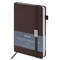Ежедневник датированный 2026, А5, 138x213 мм, BRAUBERG "Control", под кожу, держатель для ручки, коричневый, 117122 - фото 14988586