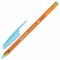 Ручка шариковая BRAUBERG X-30 ORANGE, СИНЯЯ, мягкое письмо, пишущий узел 1 мм, линия письма 0,5 мм, 144333 - фото 15023108