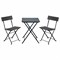 Комплект складной мебели (стол и 2 стула) NOSTRESS (НОСТРЕСС) "Wicker FS-020", металл черный, искусственный ротанг, 680061 - фото 15023676