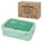 Ланч-бокс контейнер, 2 секции, 3+1 отделение, 1,4 л, ложка, вилка, 7х21х14 см, мятный, JOYLUX (ДЖОЙЛЮКС), 609347 - фото 15025238