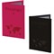 Обложка для паспорта НАБОР 2 штуки, экокожа soft-touch, черная/малиновая, STAFF, 238767 - фото 15035235
