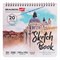 Скетчбук, акварельная бумага 200 г/м2, 195х195 мм, 20 л., гребень, твердая обложка, BRAUBERG ART, 112979 - фото 15050377