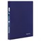 Папка с боковым металлическим прижимом и внутренним карманом BRAUBERG "Диагональ", темно-синяя, до 100 листов, 0,6 мм, 221357 - фото 15055191
