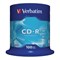 Диск CD-R VERBATIM 700 Mb 52х Cake Box (упаковка на шпиле), КОМПЛЕКТ 100 шт., 43411 - фото 15058281